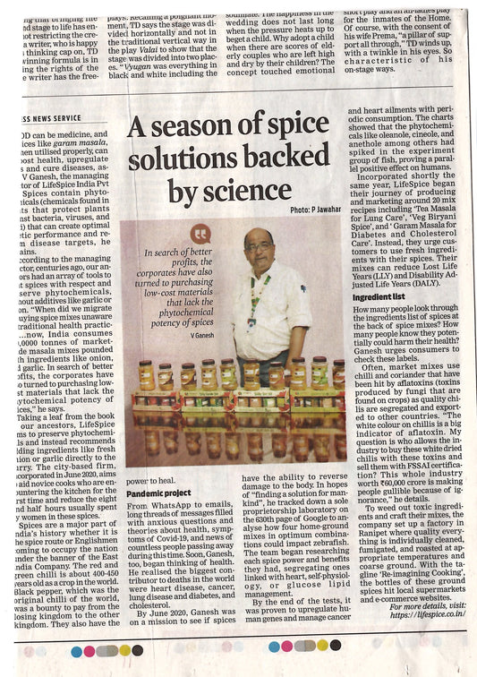 A season of spice solutions backed by science