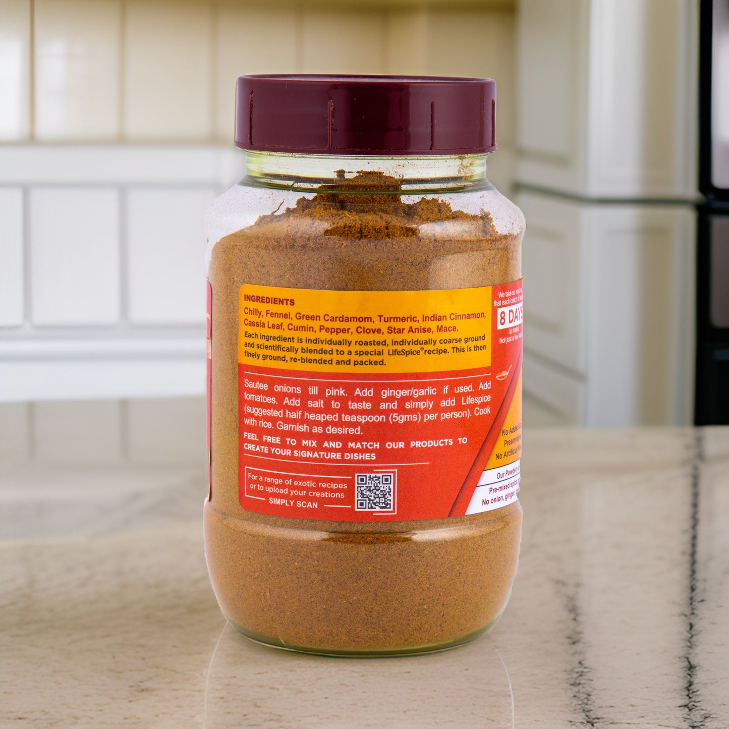 Lifespice - Indian Masala Rice Mix 150g PET Jar