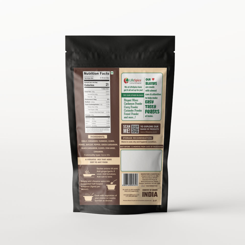 Lifespice Kitchen Queen Garam Masala - 100g pouch