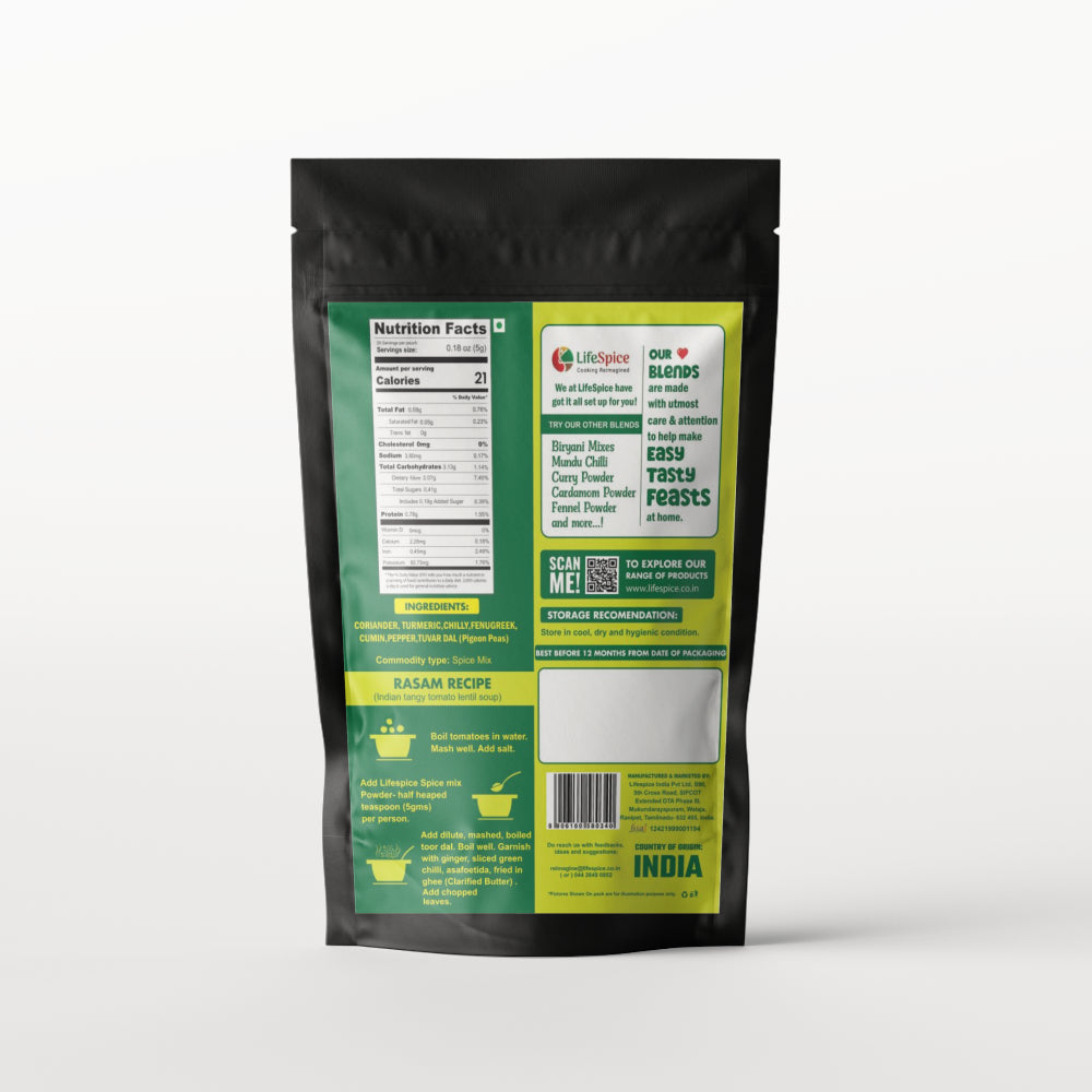 Lifespice Spicy Rasam Powder - 100g pouch