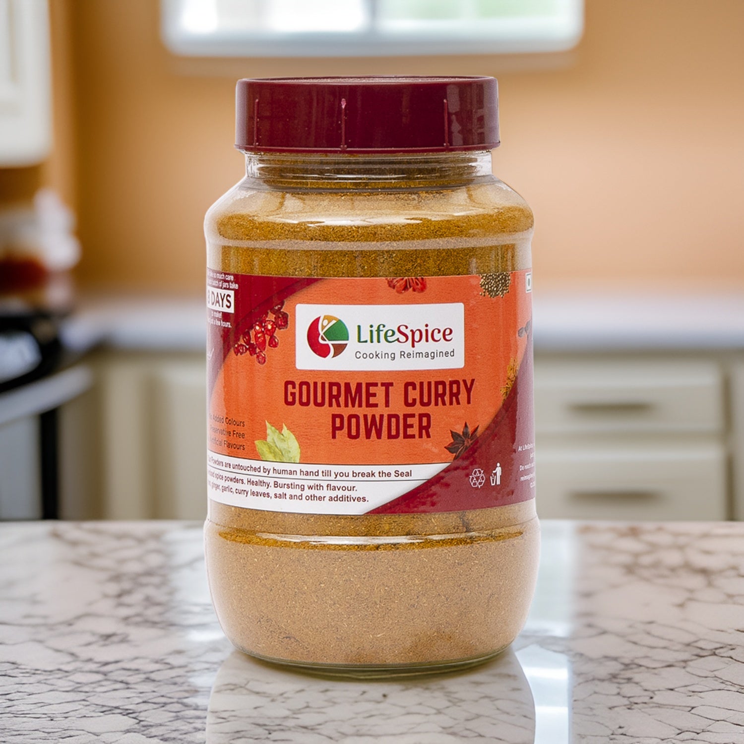 Lifespice Gourmet Curry Powder 150g Jar The King of Kitchen Masalas
