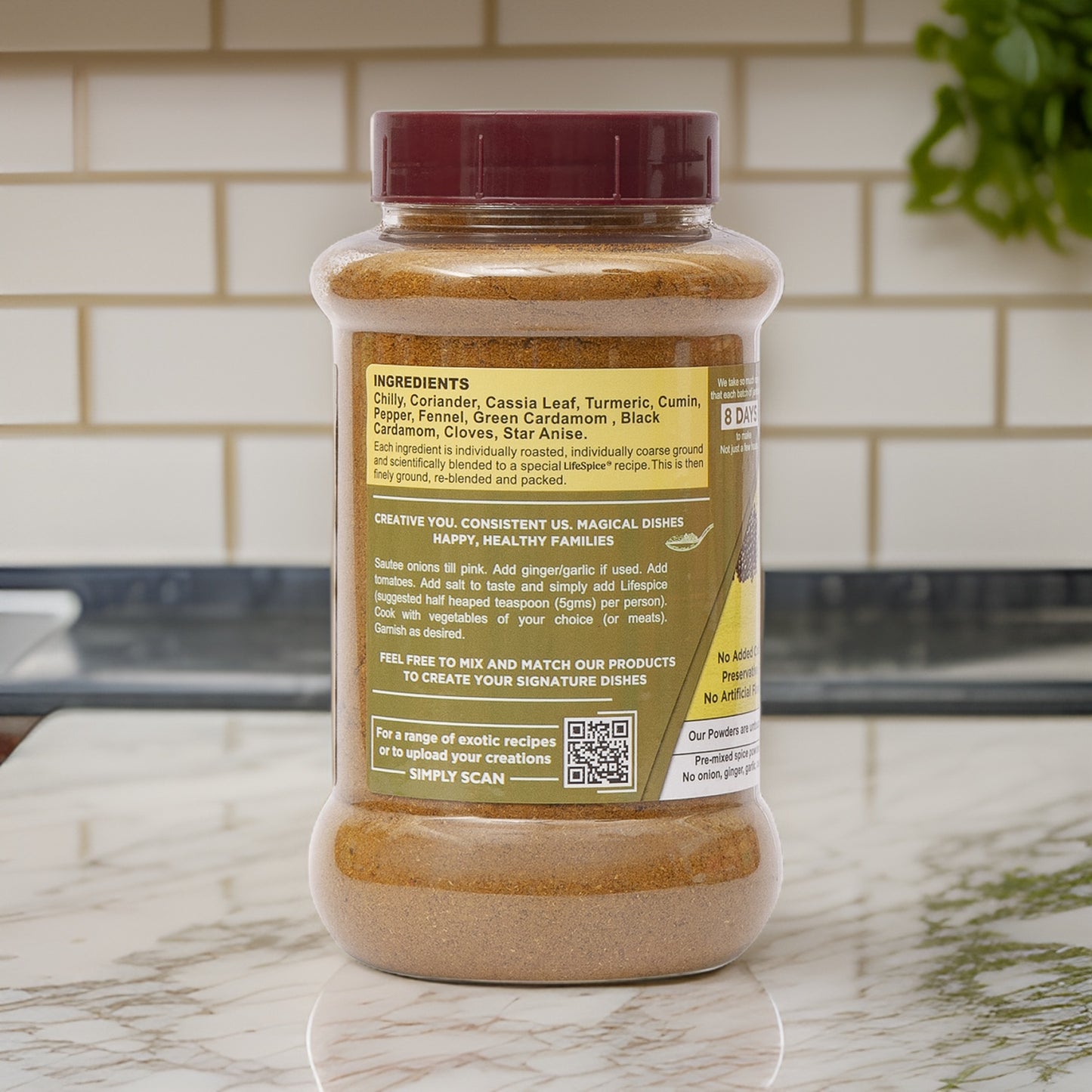 Lifespice - Sabzi Masala Powder 200g PET Jar