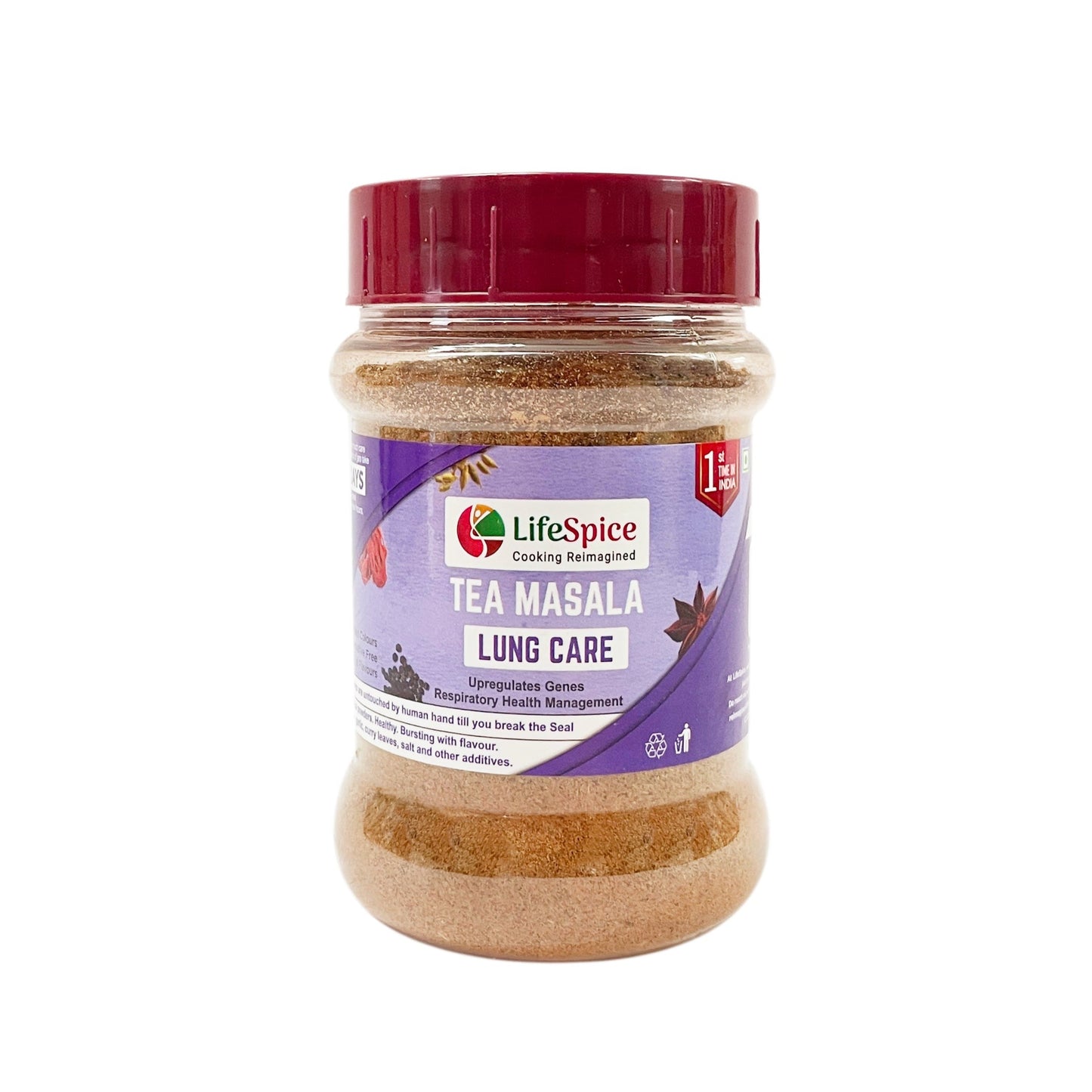 Lifespice - Tea Masala - Lung Care 75g PET Jar