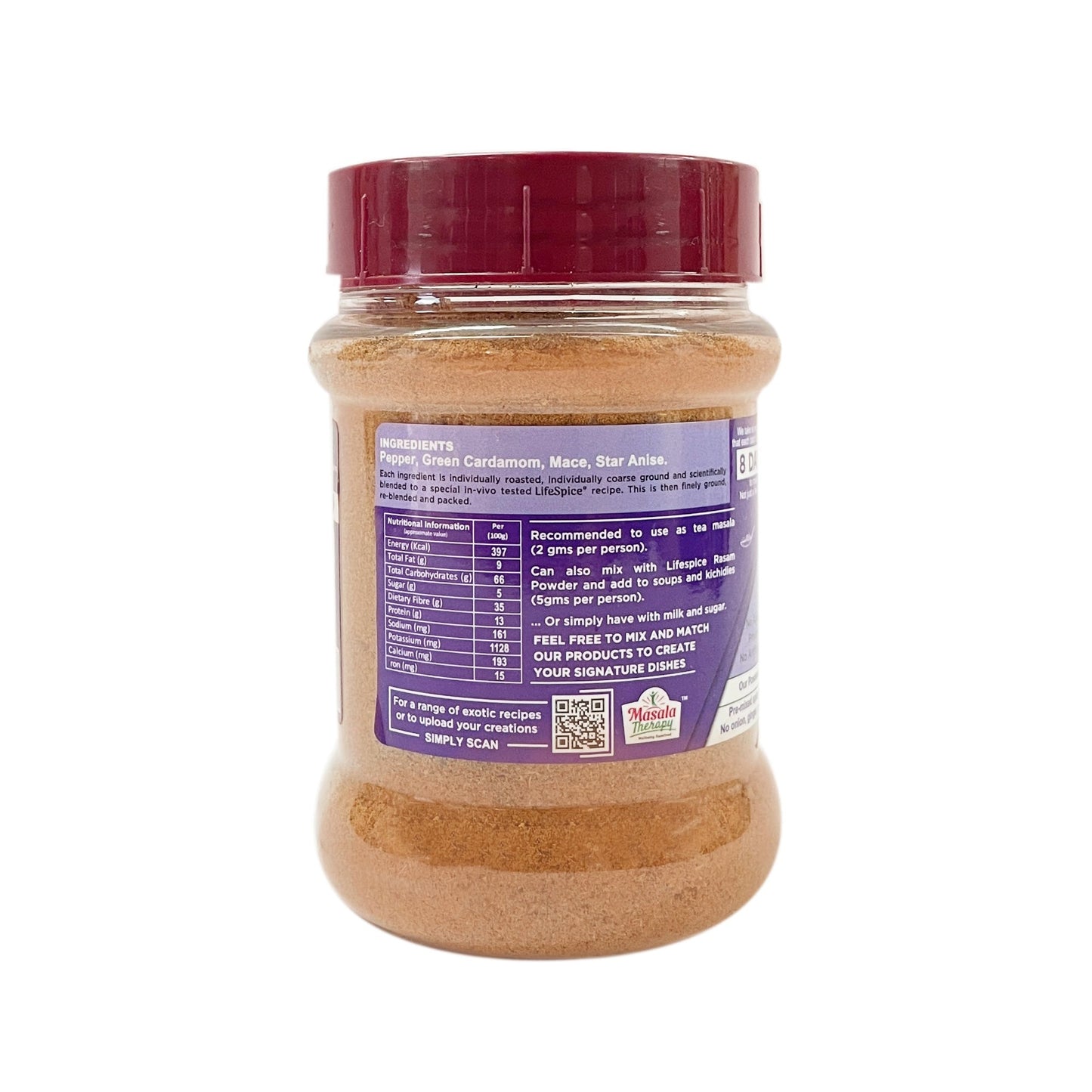 Lifespice - Tea Masala - Lung Care 75g PET Jar