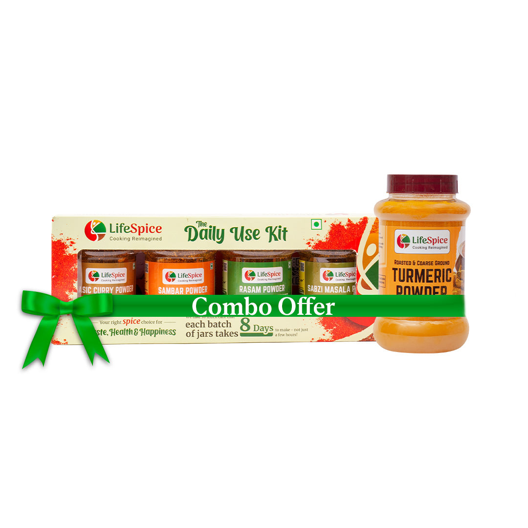 Buy 1 Get 1 - Buy 1 Lifespice Daily Use Kit and GET Turmeric Powder FREE