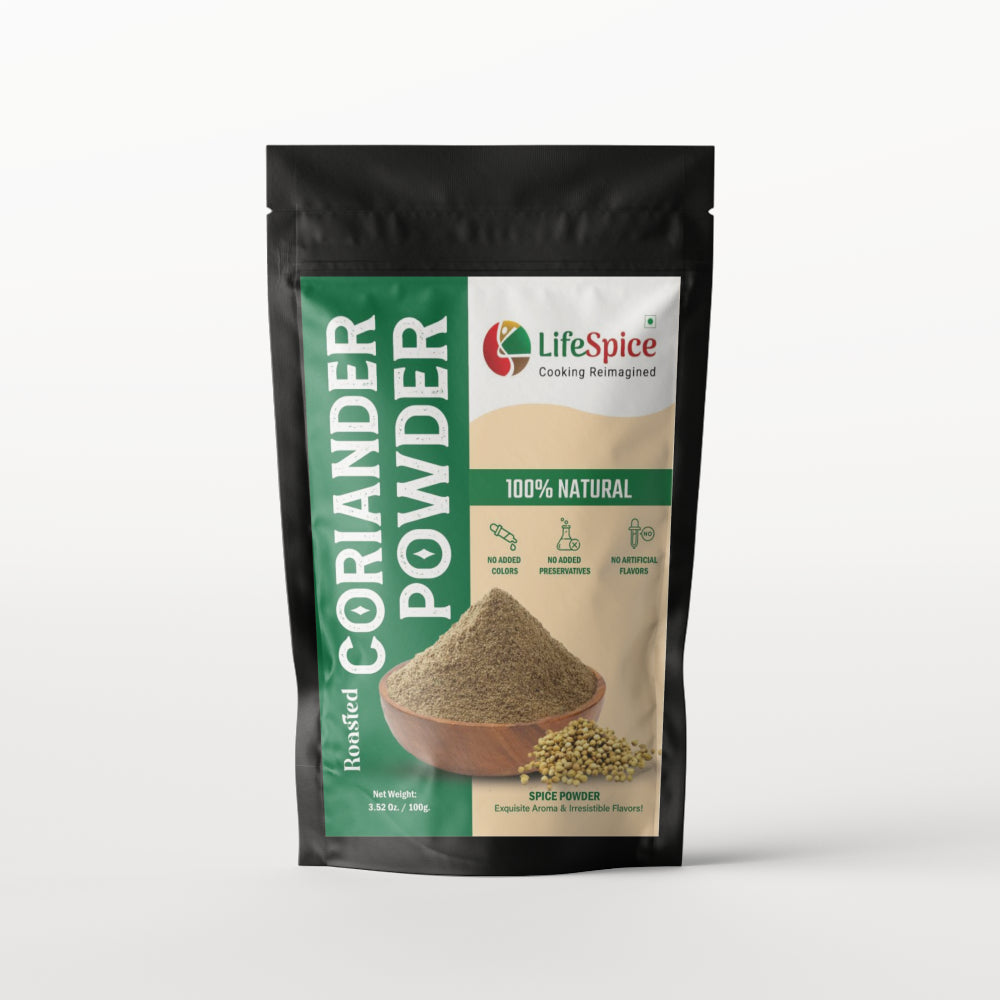 Lifespice Roasted Coriander Powder - 100g pouch