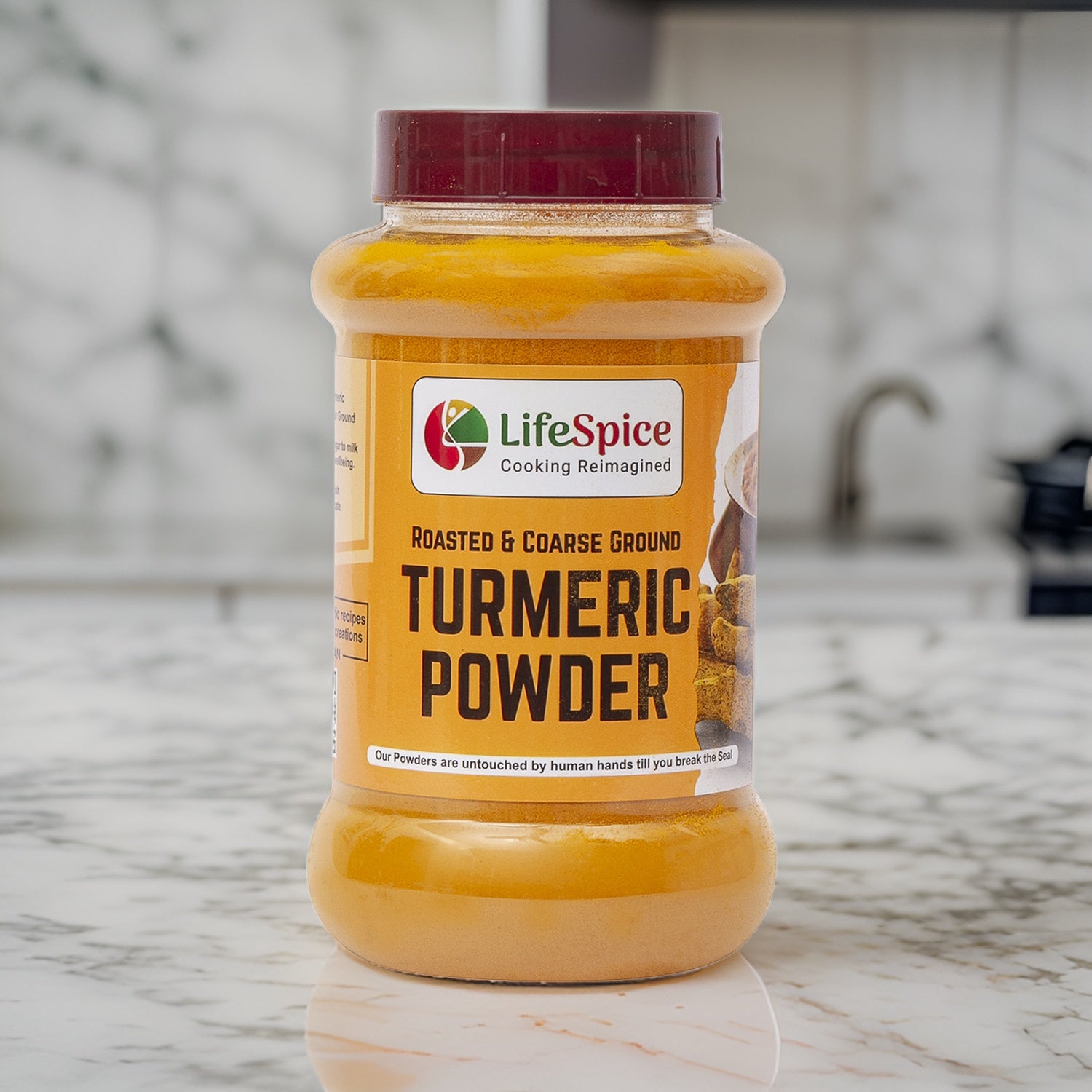 Lifespice - Turmeric Powder - 200g Jar | Roasted & Ground Erode Turmeric