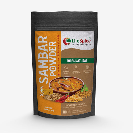 Lifespice Spicy Sambar Powder - 500g pouch