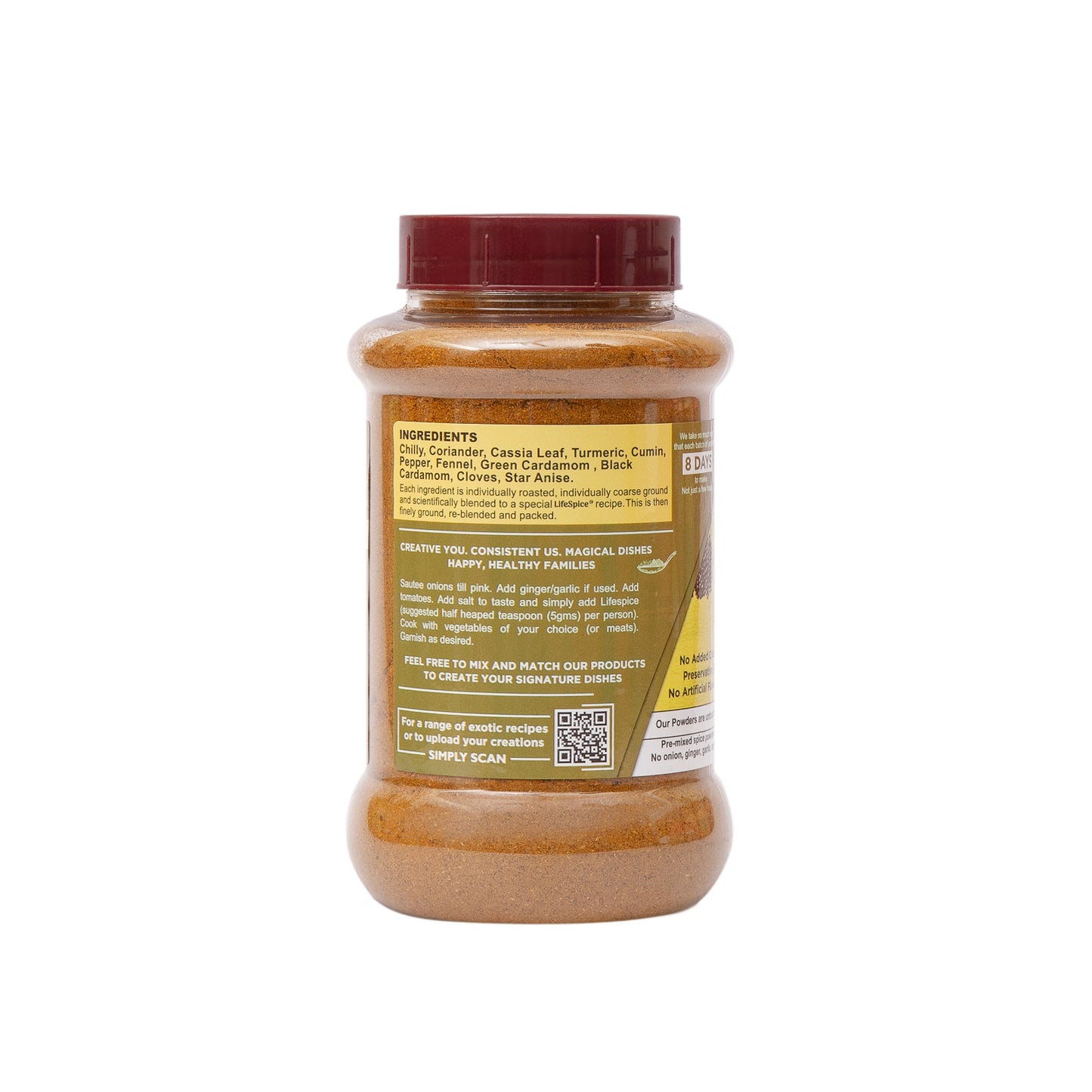 Lifespice - Sabzi Masala Powder 200g PET Jar