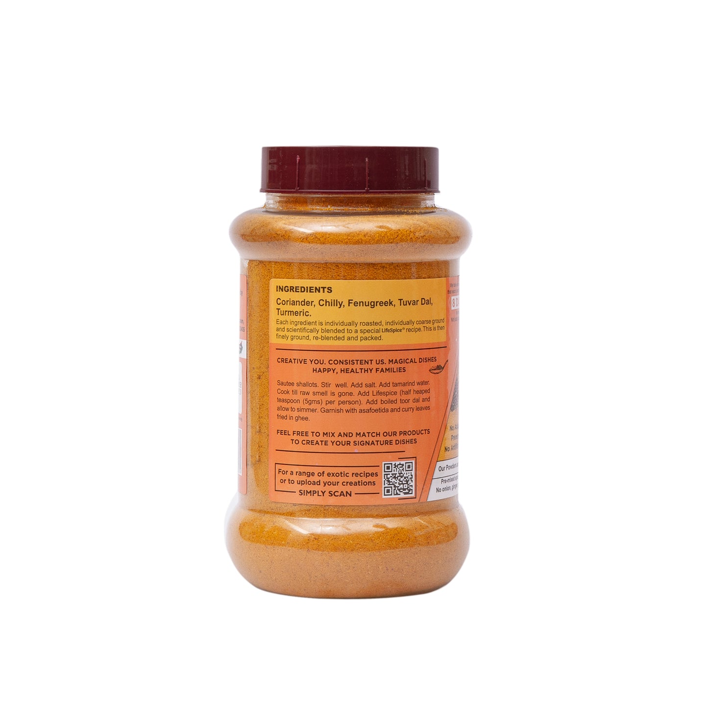 Lifespice - Sambar Powder 200g PET Jar